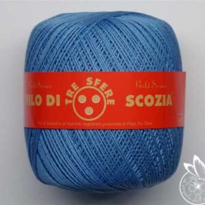 Cotone filo di Scozia Titolo 5 Azzurro