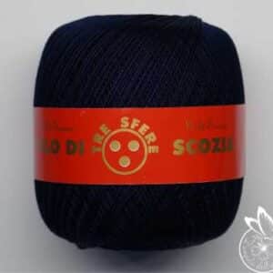 Cotone filo di Scozia Titolo 5 Blu Scuro