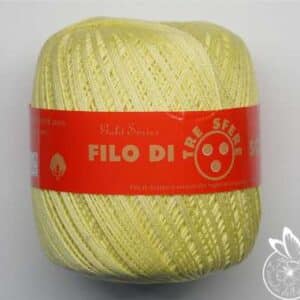Cotone filo di Scozia Titolo 5 Giallo Chiaro