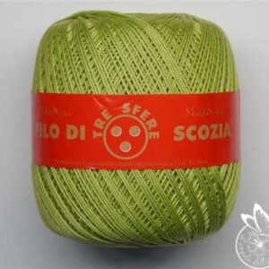 Cotone filo di Scozia Titolo 5 Verde Chiaro