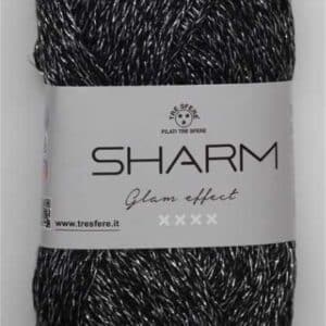 Cotone Sharm Nero - Argento