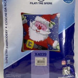 Cuscino kit mezzo punto Babbo Natale 4039