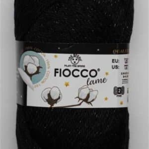 Cotone Fiocco Lamé Nero