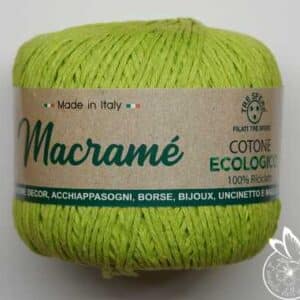 Macramé Barbante Verde Chiaro